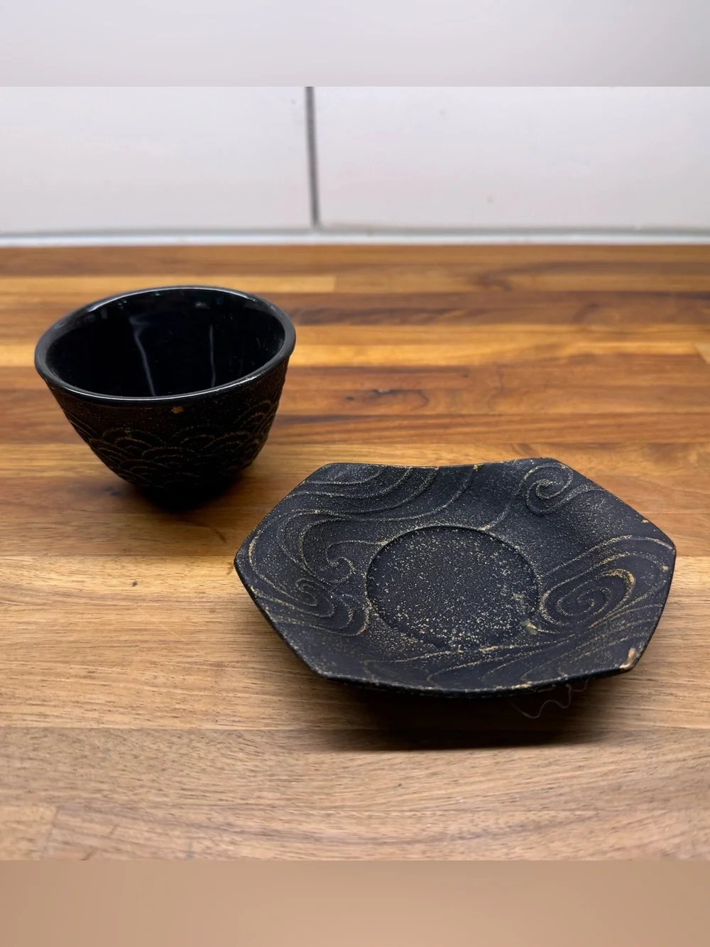 Cast Iron Teapot And Accessories
